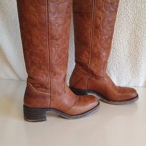 Frye "Coach" branded Campus boots